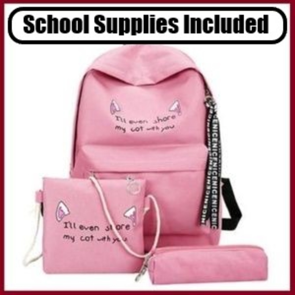 3 Piece Backpack With All The Goodies